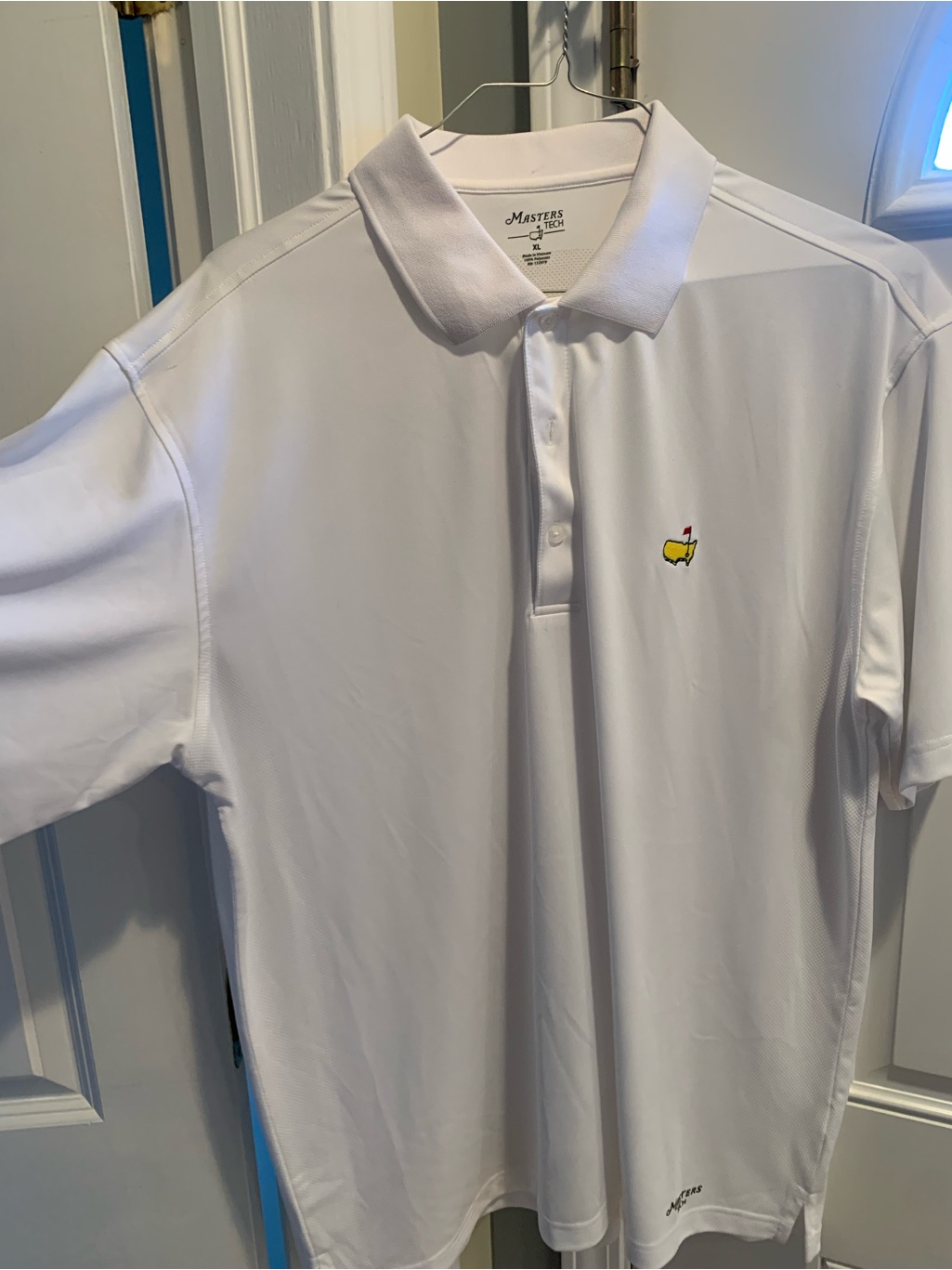Masters Tournament White Mens Polo Shirt Xl